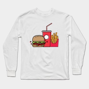 Happy Three Friends Long Sleeve T-Shirt